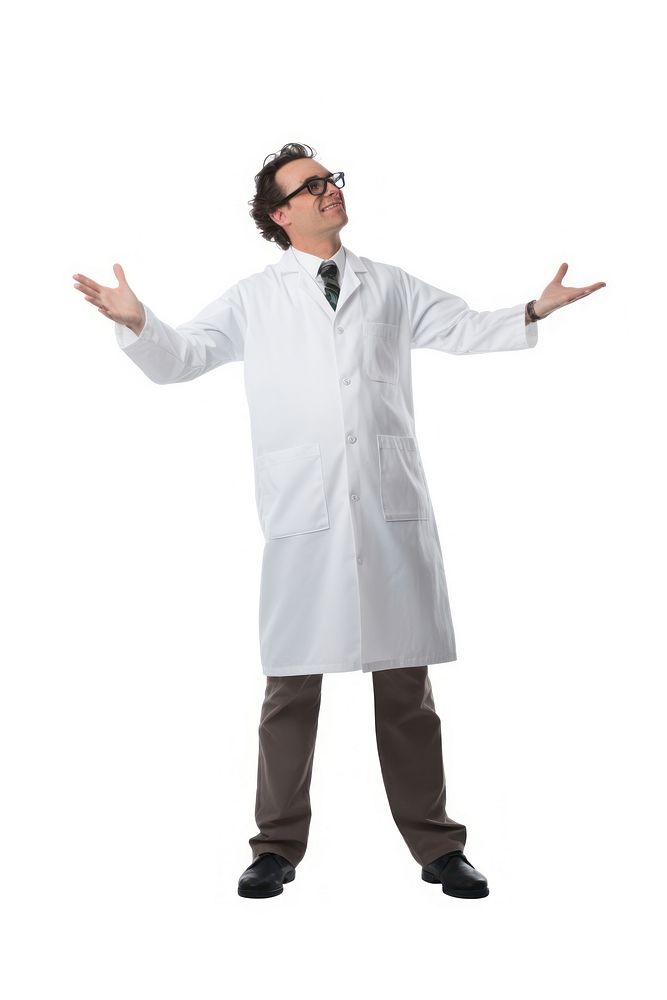 Scientist glasses adult white background. AI generated Image by rawpixel.
