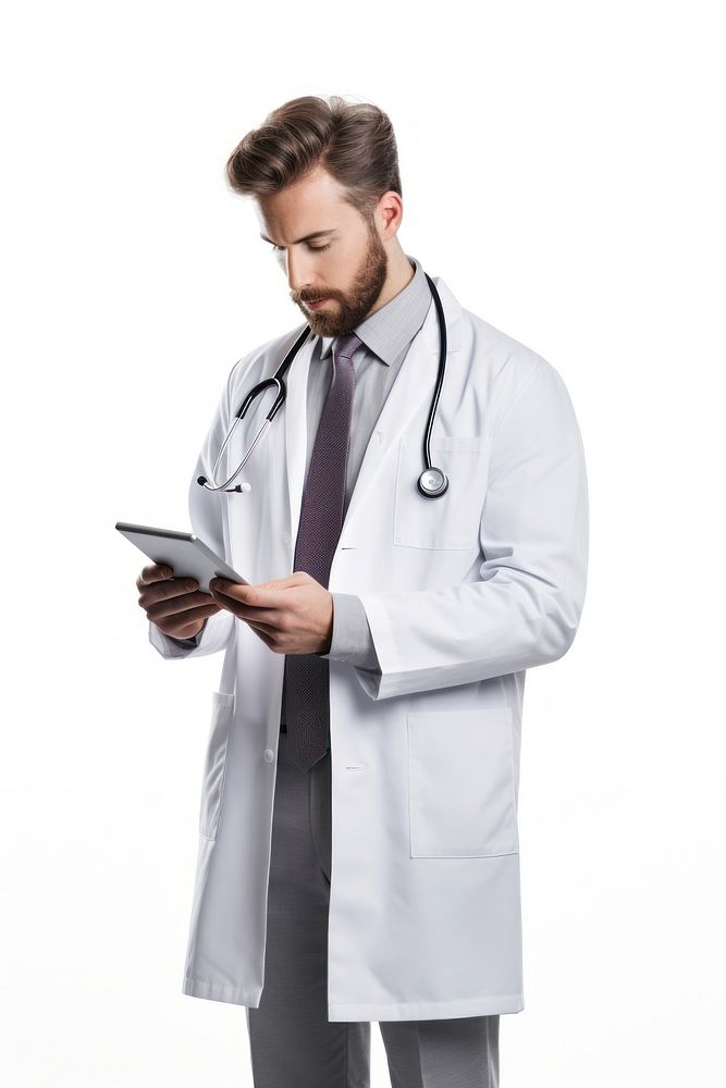 Doctor white background stethoscope electronics. AI generated Image by rawpixel.