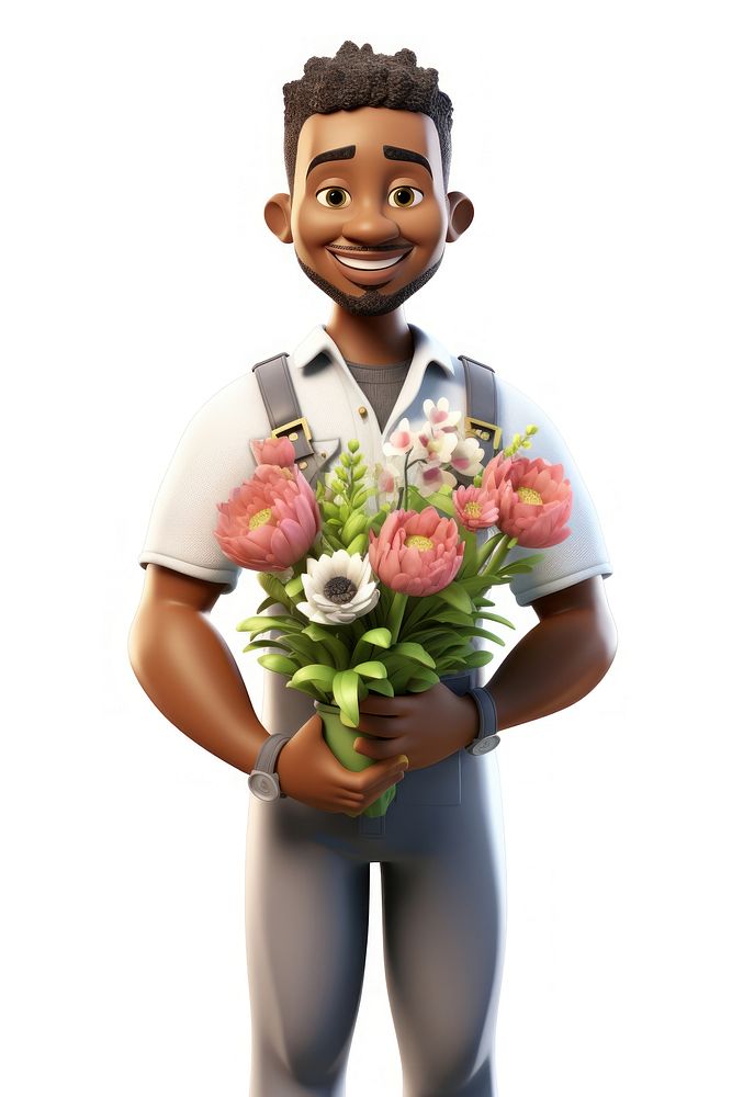Florist cartoon flower plant. AI generated Image by rawpixel.