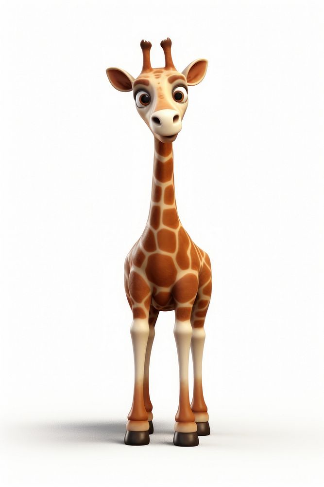 Giraffe wildlife cartoon mammal. AI generated Image by rawpixel.