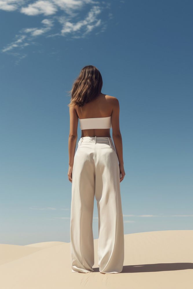 Outdoors fashion desert dress. AI generated Image by rawpixel.