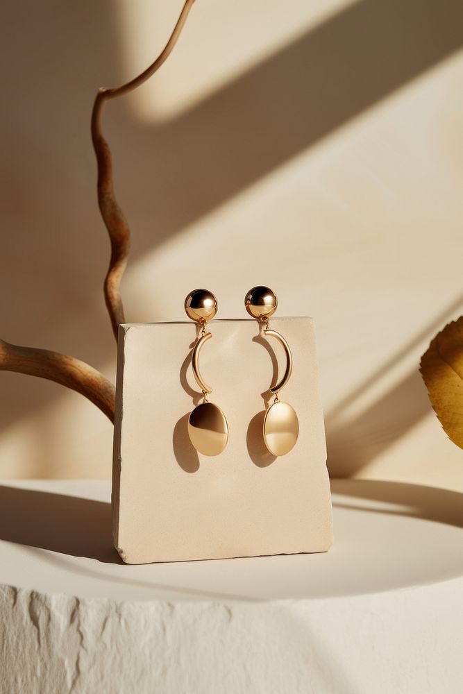 Earring jewelry accessories handicraft. AI generated Image by rawpixel.