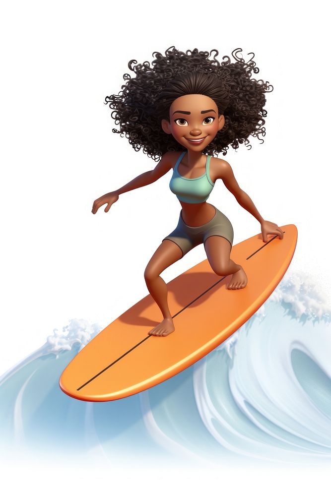 Surfboard outdoors surfing cartoon. AI generated Image by rawpixel.
