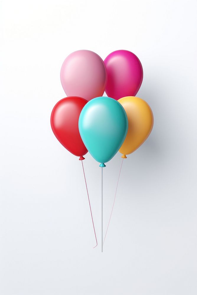 Balloon anniversary celebration simplicity. AI generated Image by rawpixel.