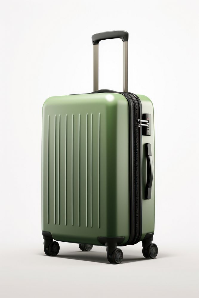 Luggage suitcase travel white background. AI generated Image by rawpixel.