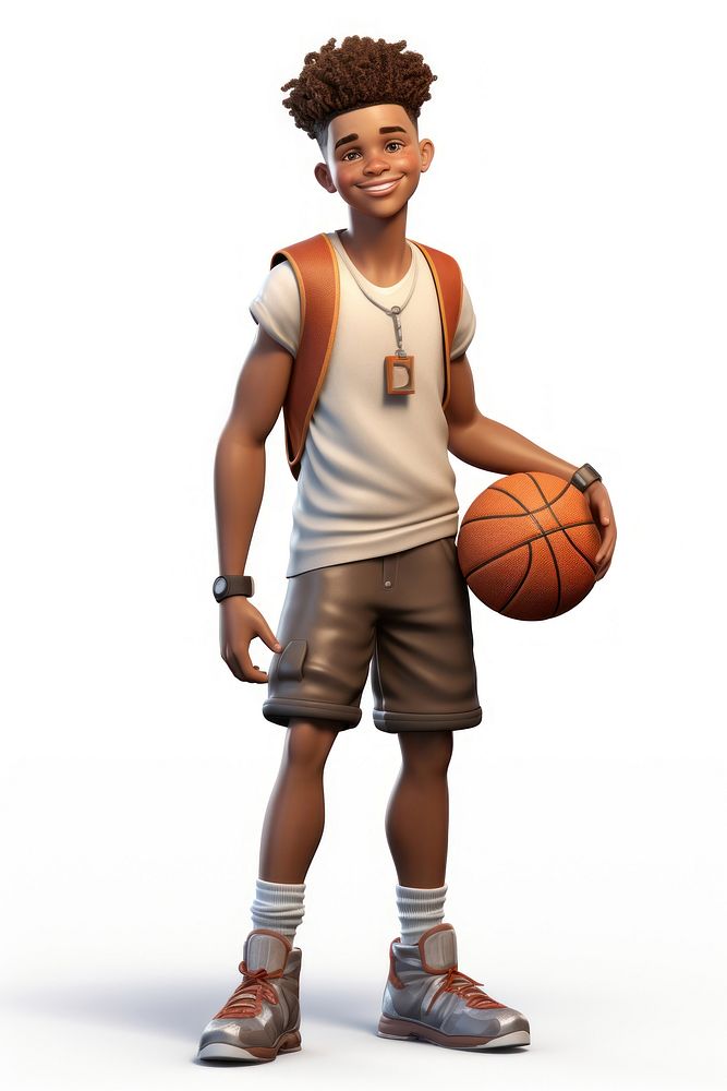 Basketball shorts sports white background. 