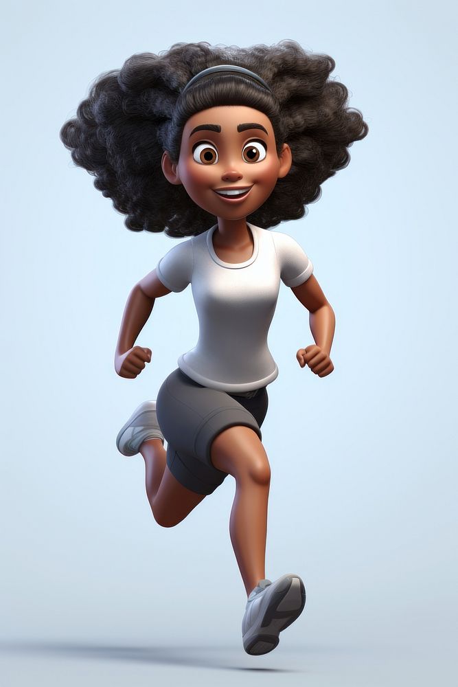 Running determination exercising happiness. AI generated Image by rawpixel.