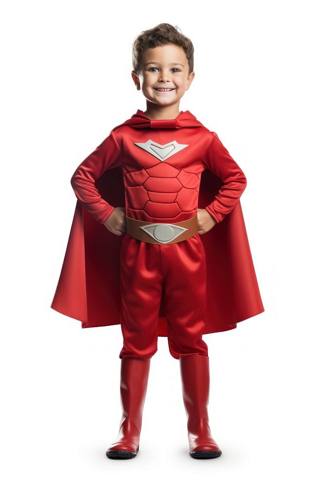 Superhero smiling costume child. AI generated Image by rawpixel.