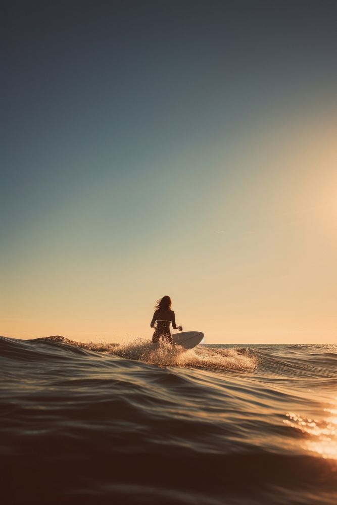 Sea surfboard sunlight outdoors. 