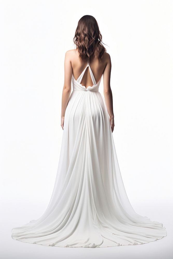 Wedding dress standing fashion. AI generated Image by rawpixel.