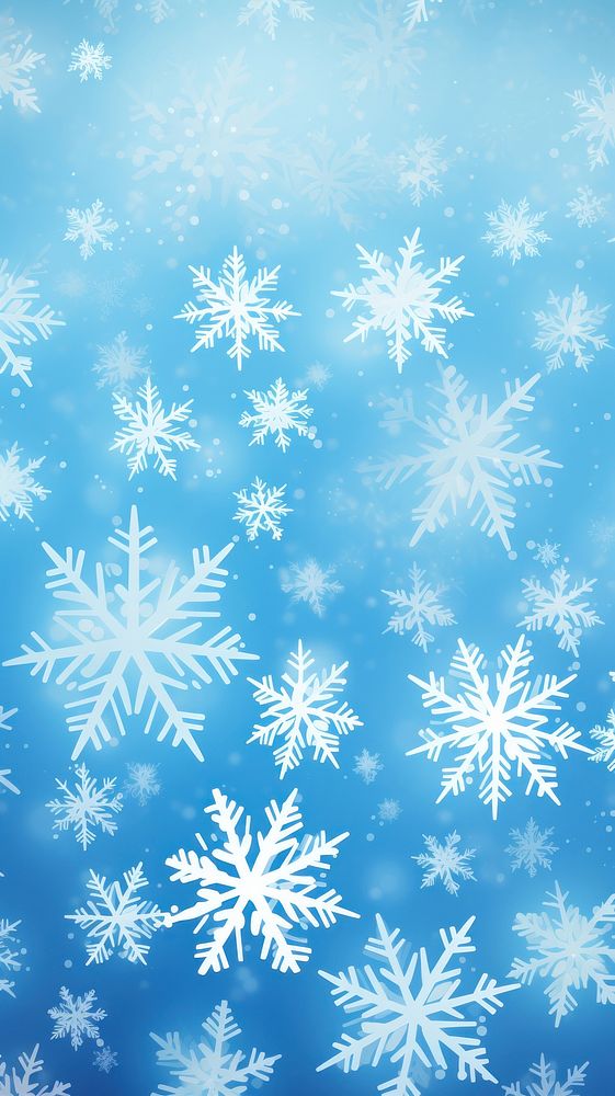 Snowflake backgrounds pattern winter. AI generated Image by rawpixel.