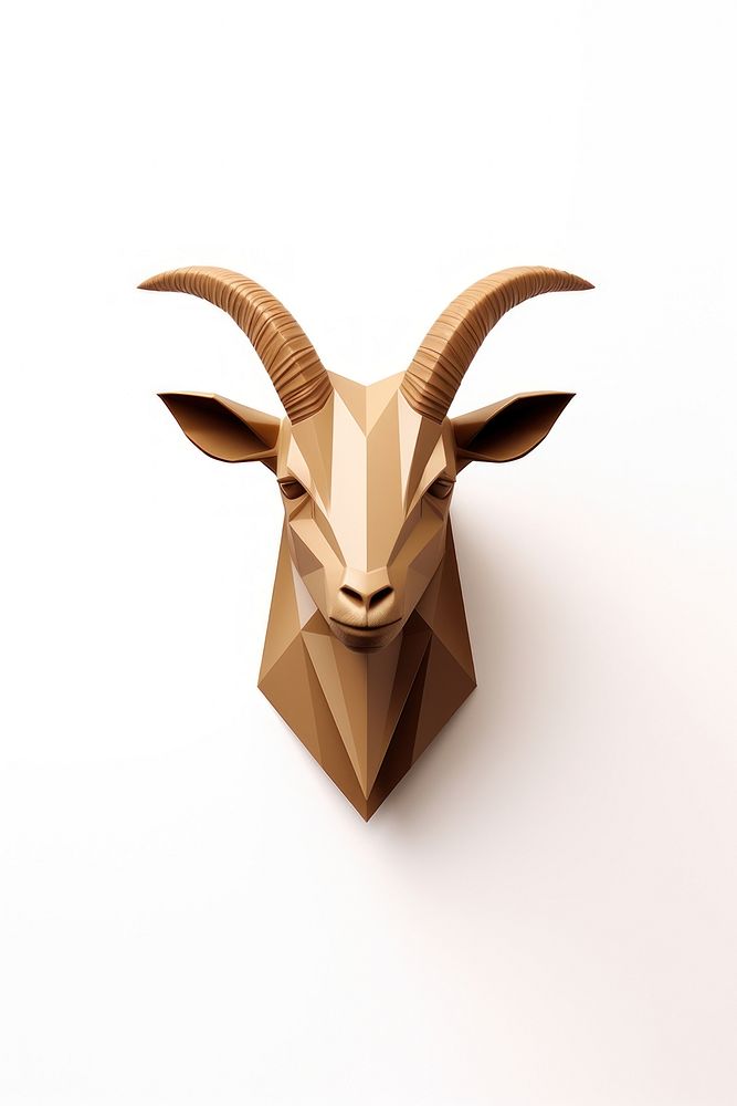 Animal mammal goat white background. AI generated Image by rawpixel.
