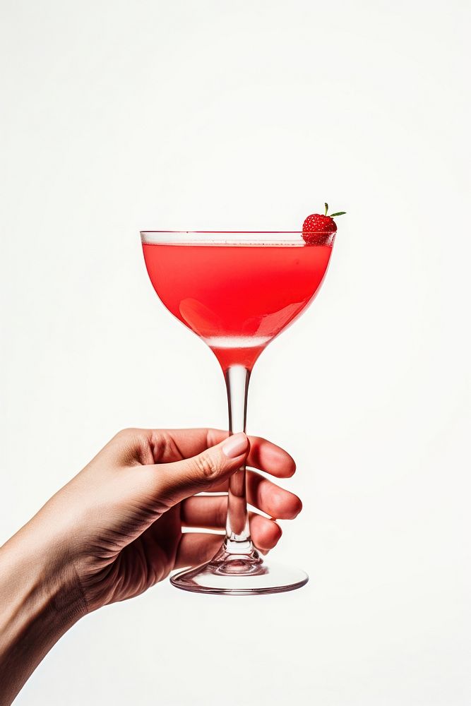 Cocktail holding drink fruit. AI generated Image by rawpixel.