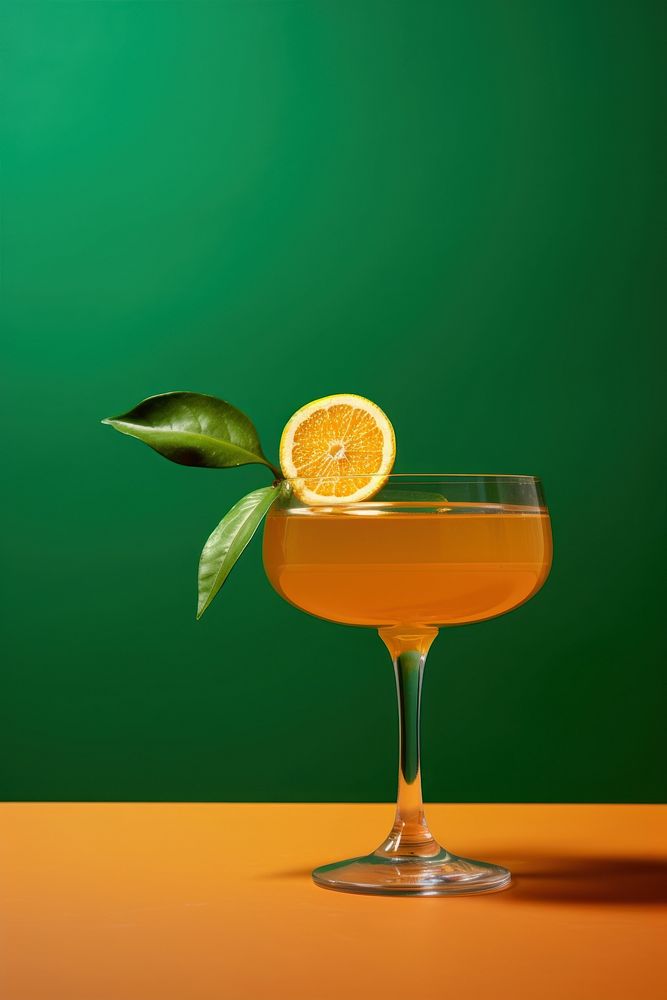 Cocktail orange drink fruit. AI generated Image by rawpixel.