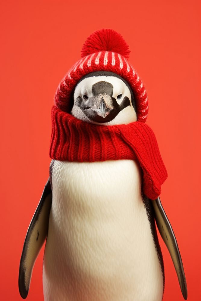 Penguin portrait animal bird. AI generated Image by rawpixel.