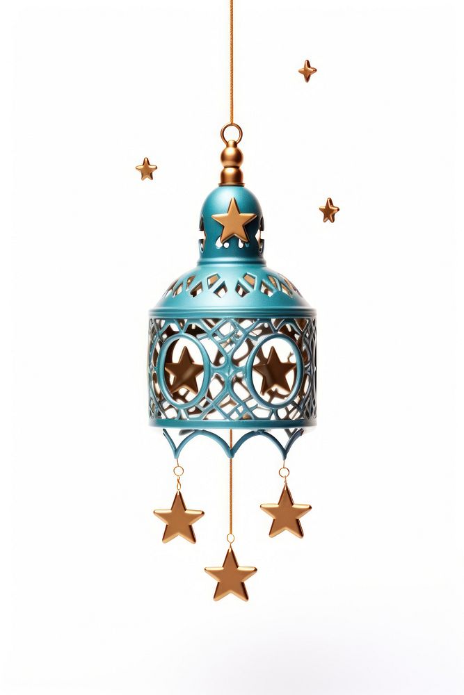 Decoration chandelier lantern white background. AI generated Image by rawpixel.