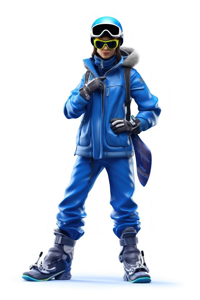 Snowboard footwear jacket blue. AI generated Image by rawpixel.