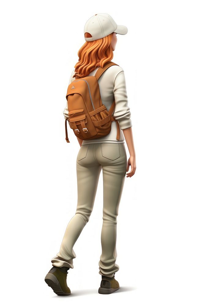 Backpack adult woman bag. AI generated Image by rawpixel.