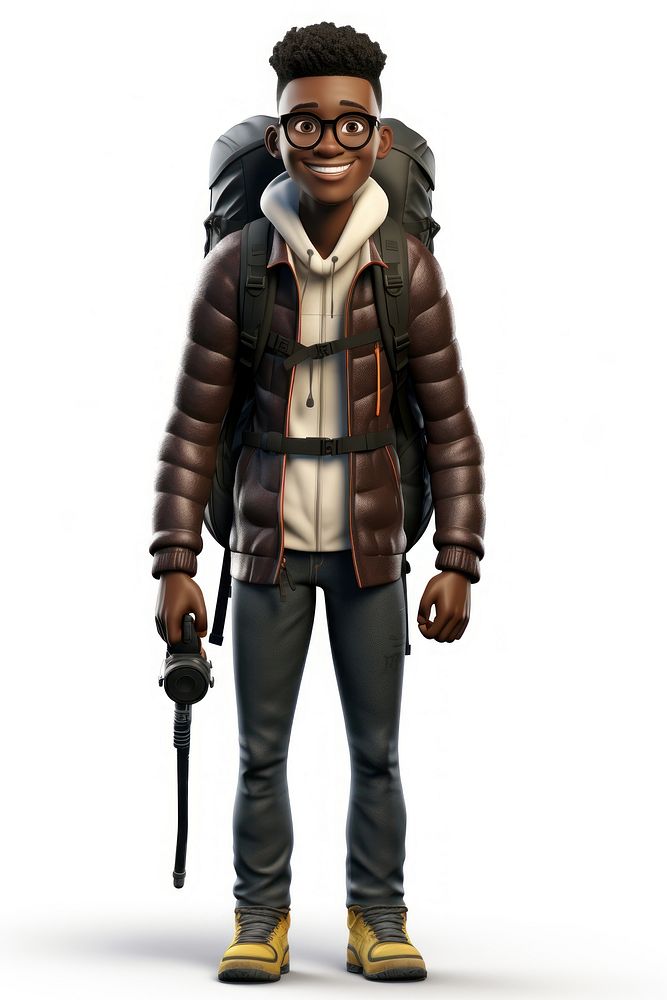 Cartoon jacket adult man. AI generated Image by rawpixel.