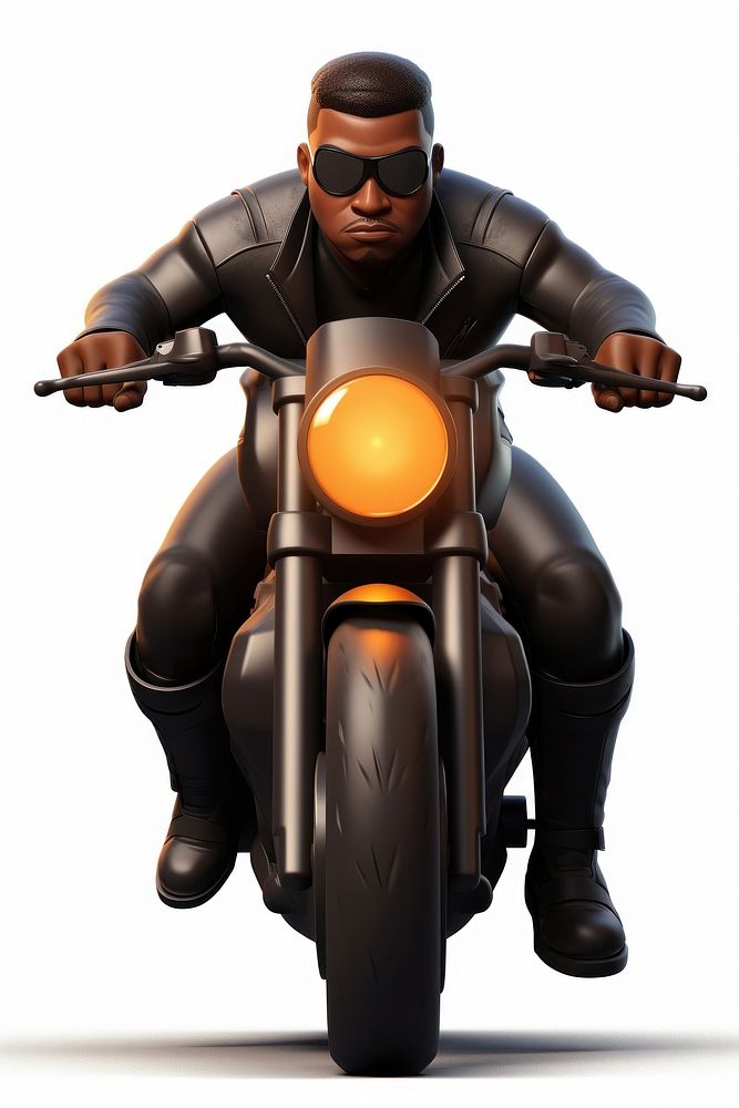 Motorcycle vehicle cartoon riding. AI generated Image by rawpixel.