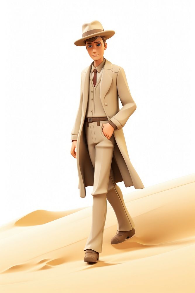 Overcoat outdoors desert adult. 