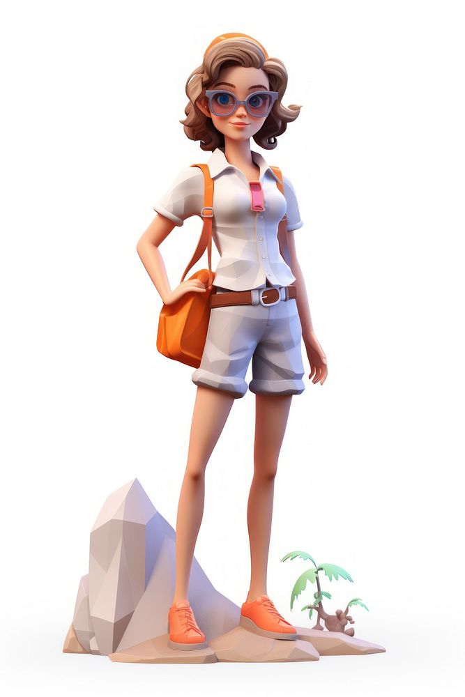 Figurine vacation cartoon shorts. AI generated Image by rawpixel.