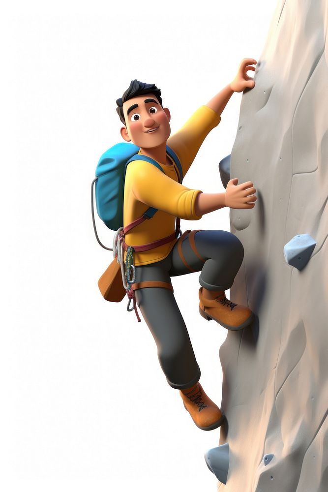Recreation adventure climbing outdoors. AI generated Image by rawpixel.
