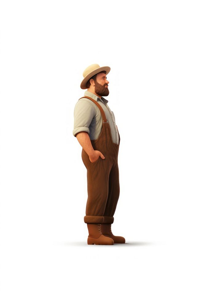 Standing cartoon adult male. AI generated Image by rawpixel.