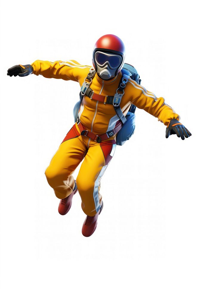 Skydiving cartoon sports adult. AI generated Image by rawpixel.