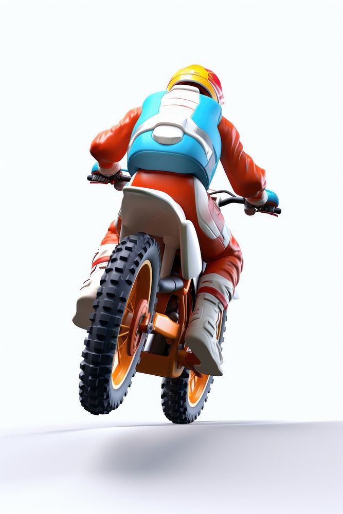 Motocross motorcycle vehicle white background. AI generated Image by rawpixel.