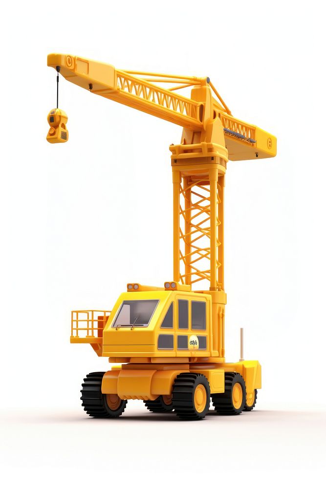 Construction  construction crane white background. AI generated Image by rawpixel.