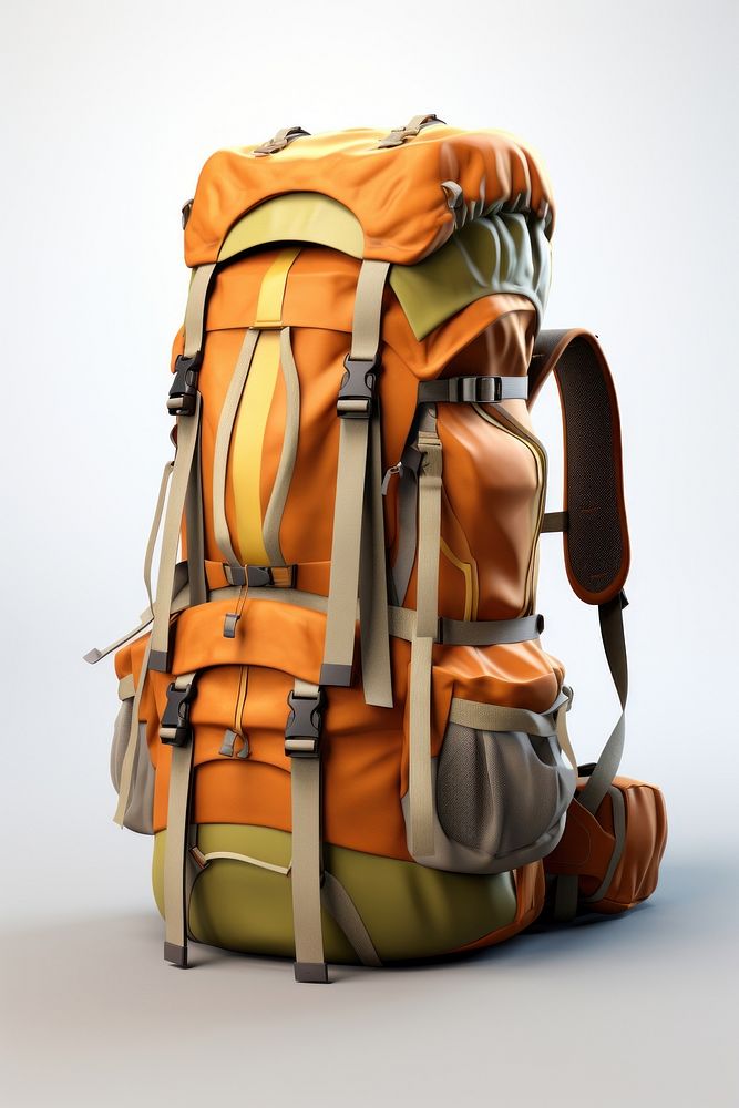 Backpack bag suitcase luggage. AI generated Image by rawpixel.