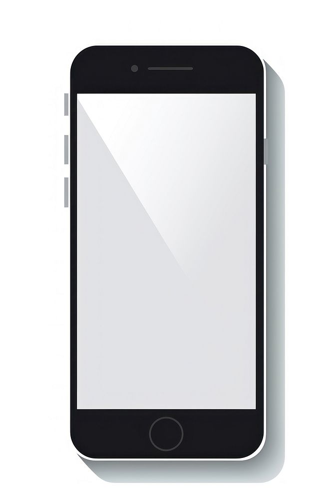 Phone white background portability electronics. AI generated Image by rawpixel.