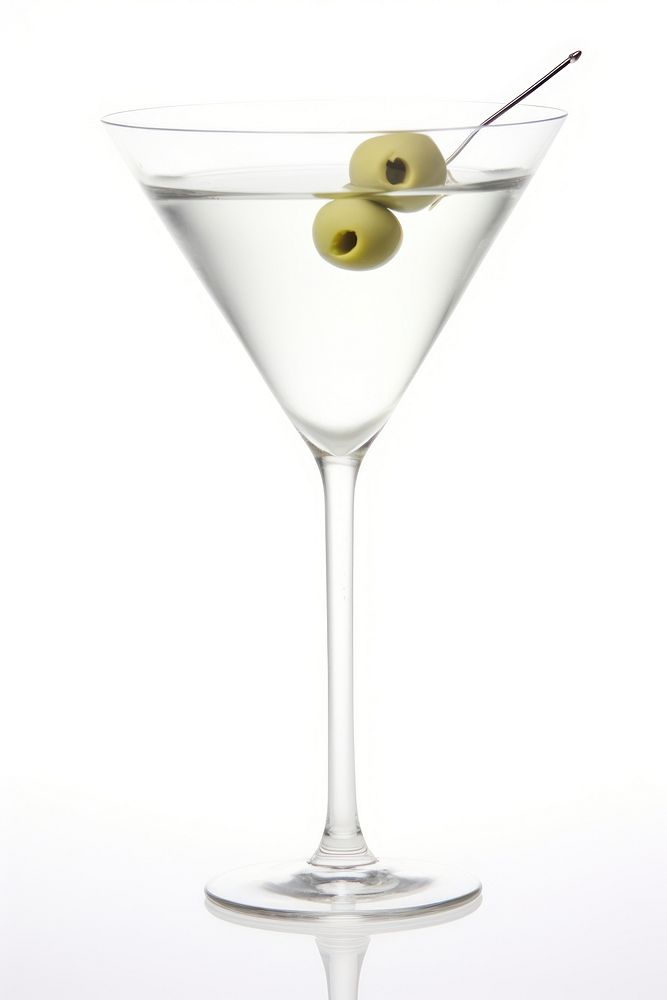 Cocktail martini drink white background. AI generated Image by rawpixel.
