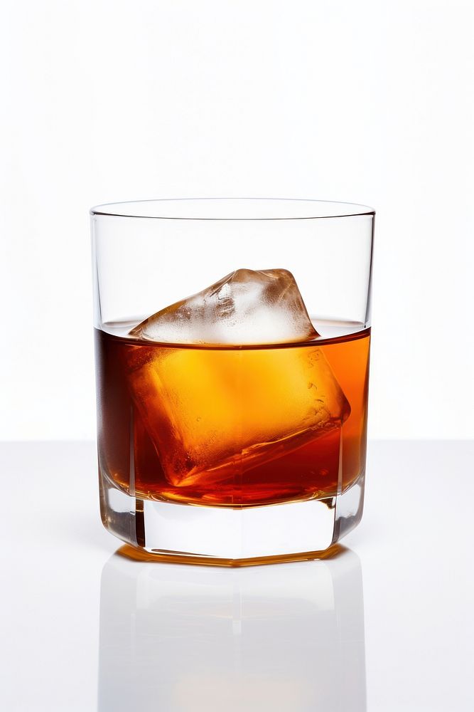 Cocktail whisky drink glass. 