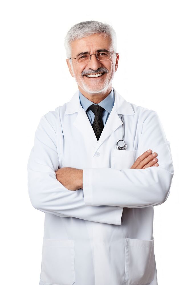 Glasses adult white background stethoscope. AI generated Image by rawpixel.