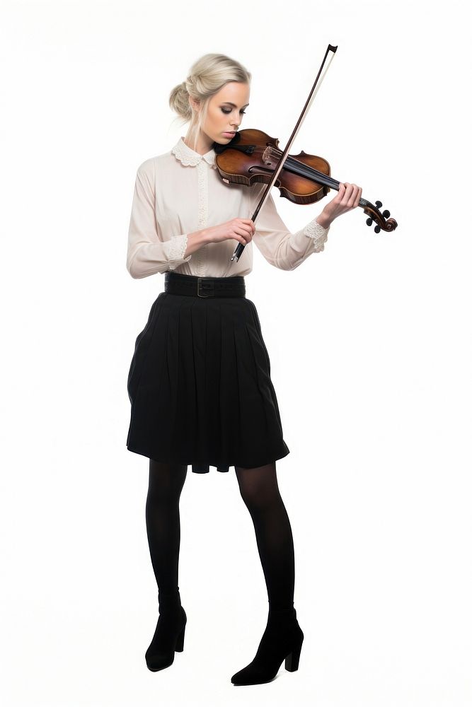 Violin skirt adult woman. AI generated Image by rawpixel.