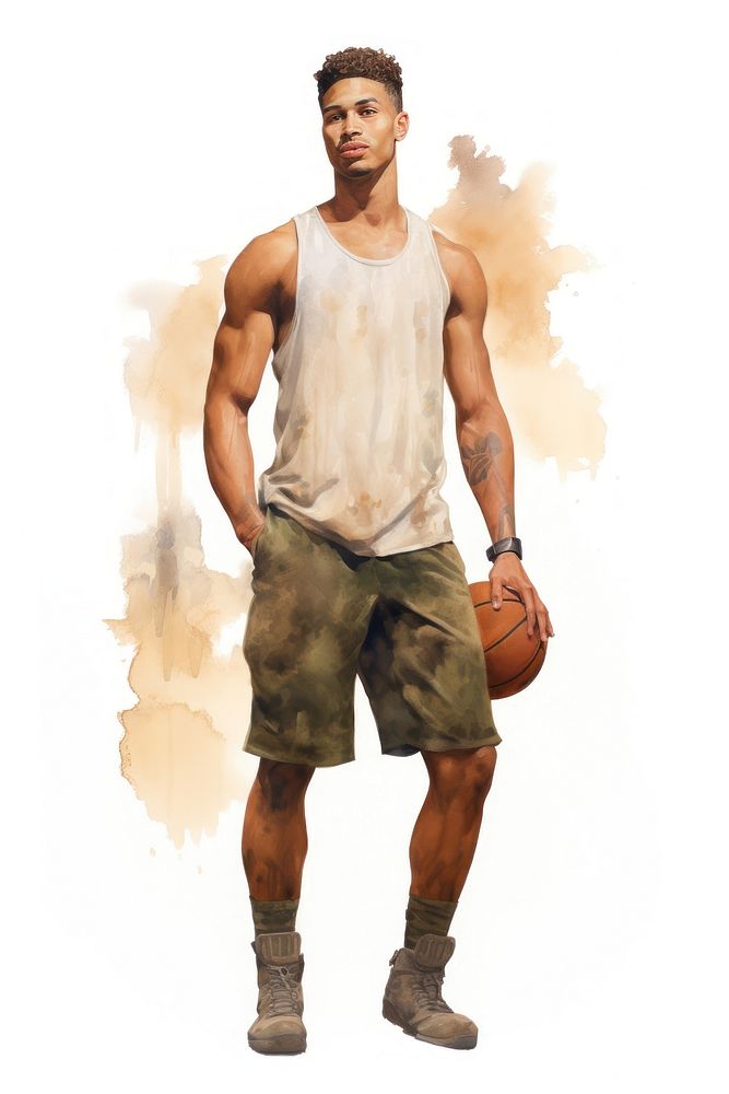 Basketball footwear shorts sports. AI generated Image by rawpixel.