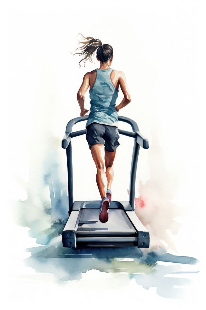 Treadmill equipment exercise running. AI generated Image by rawpixel.