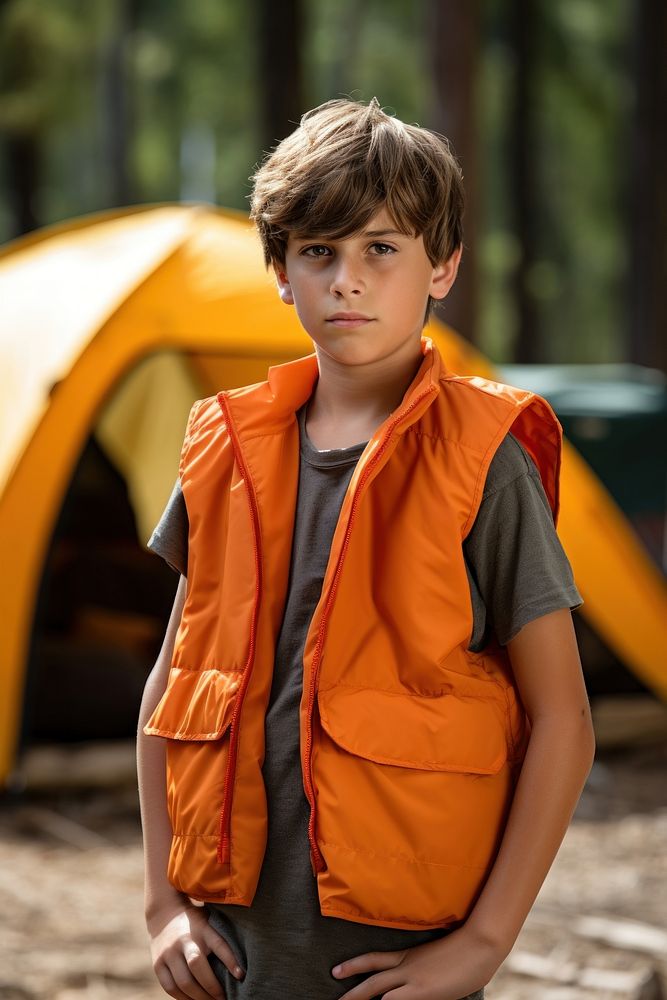 Outdoors camping child vest. 