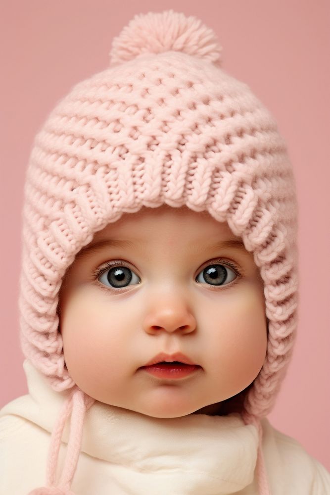 Beanie child baby pink. AI generated Image by rawpixel.