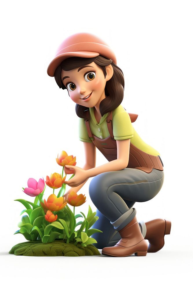 Gardening cartoon footwear outdoors. AI generated Image by rawpixel.