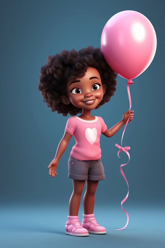 Balloon smiling cartoon pink. AI generated Image by rawpixel.