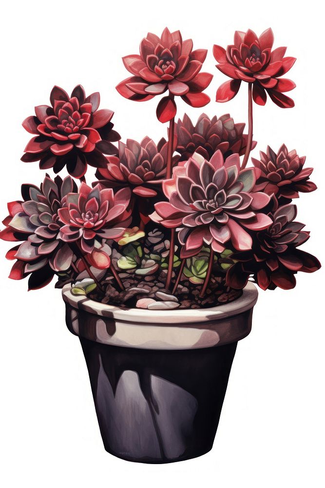 Flower plant vase red. AI generated Image by rawpixel.