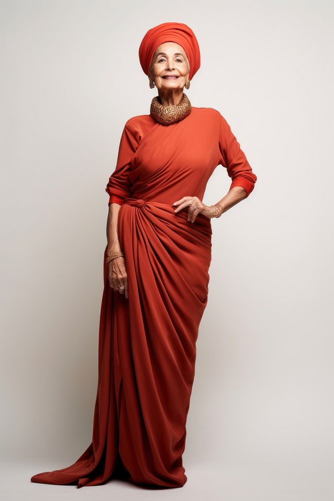 60 years old Senior drac queen portrait fashion smiling. AI generated Image by rawpixel.