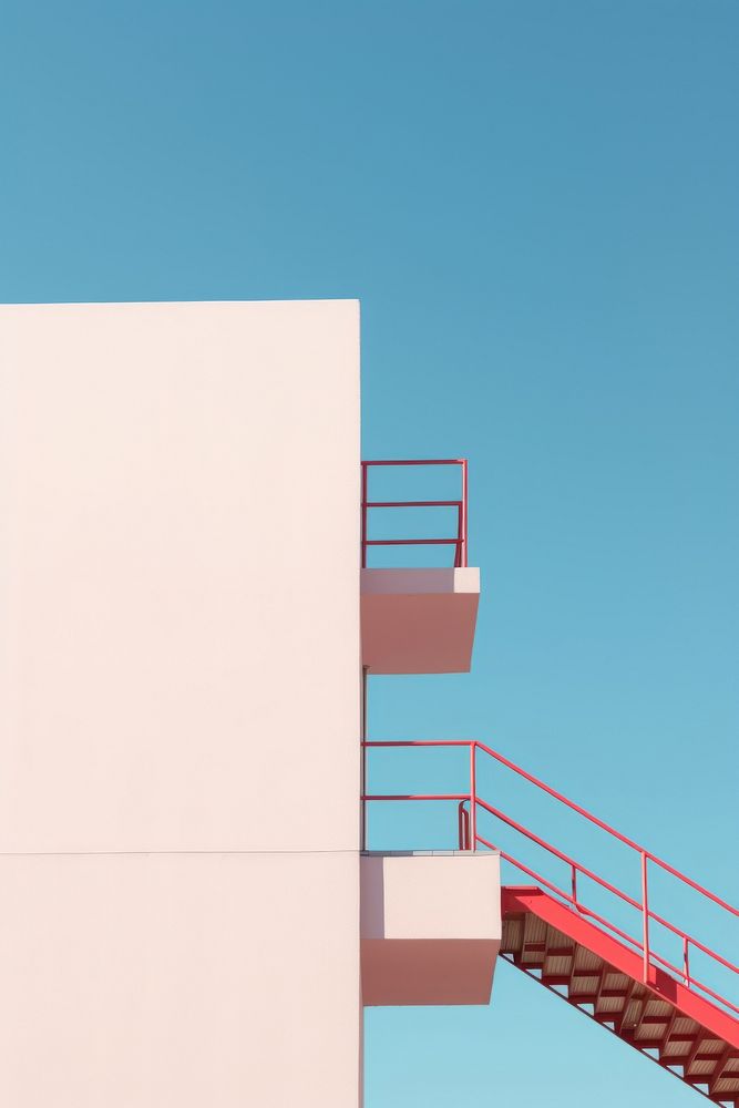 Emthy standy architecture staircase building. AI generated Image by rawpixel.