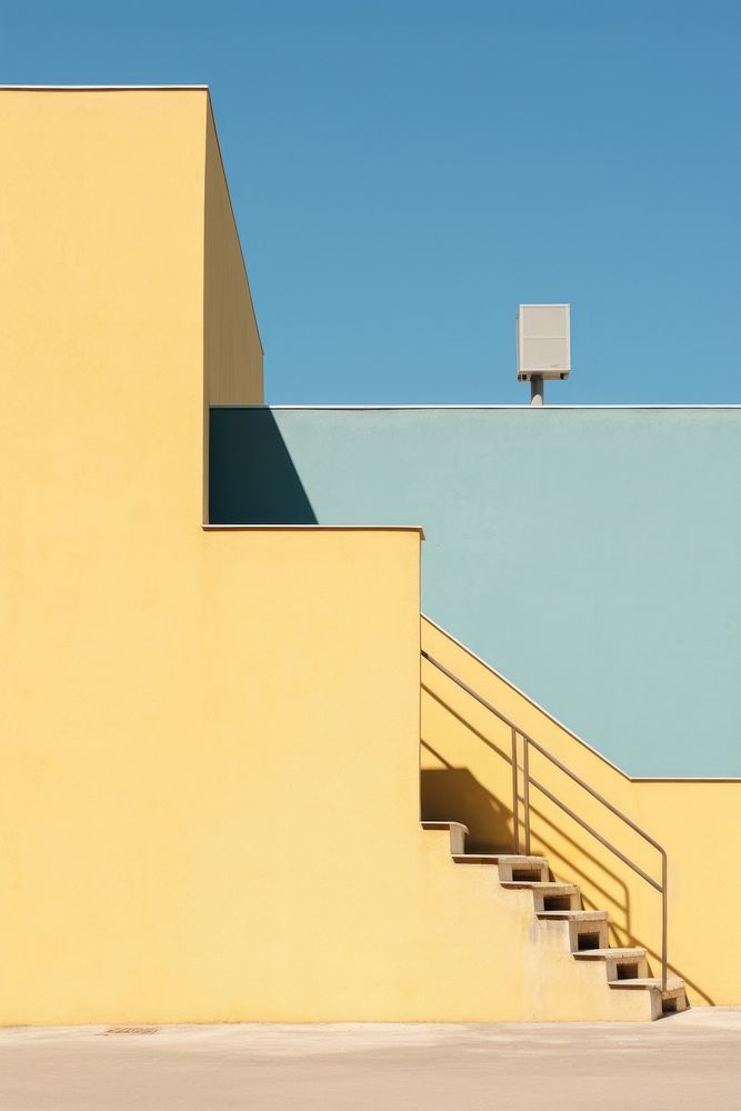 Emthy standy architecture staircase building. AI generated Image by rawpixel.