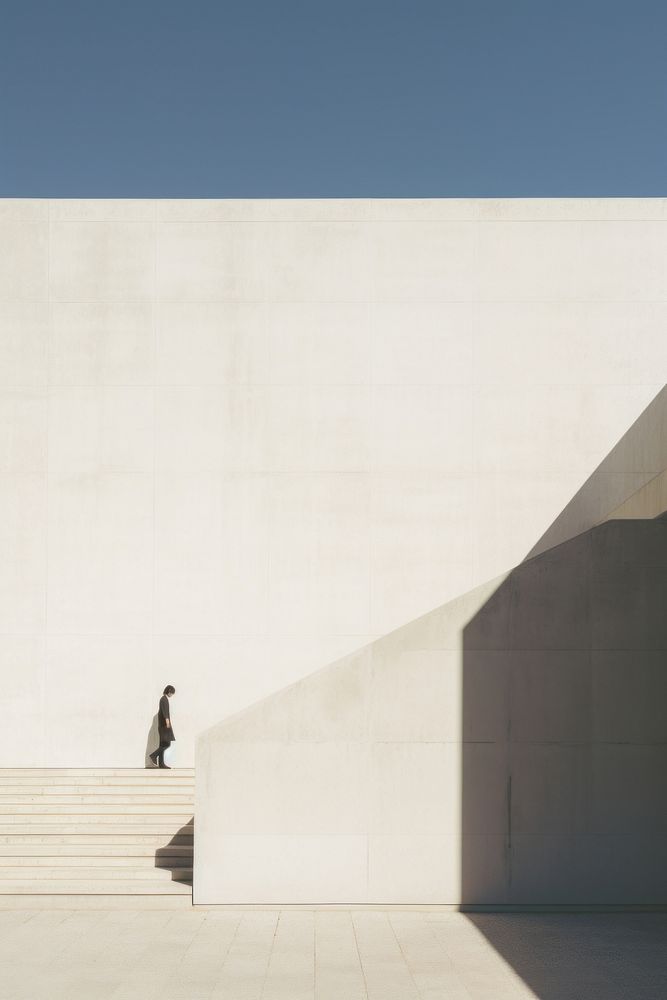 Emthy standy architecture staircase building. 