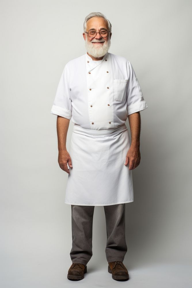 Senior cook smiling adult white. AI generated Image by rawpixel.