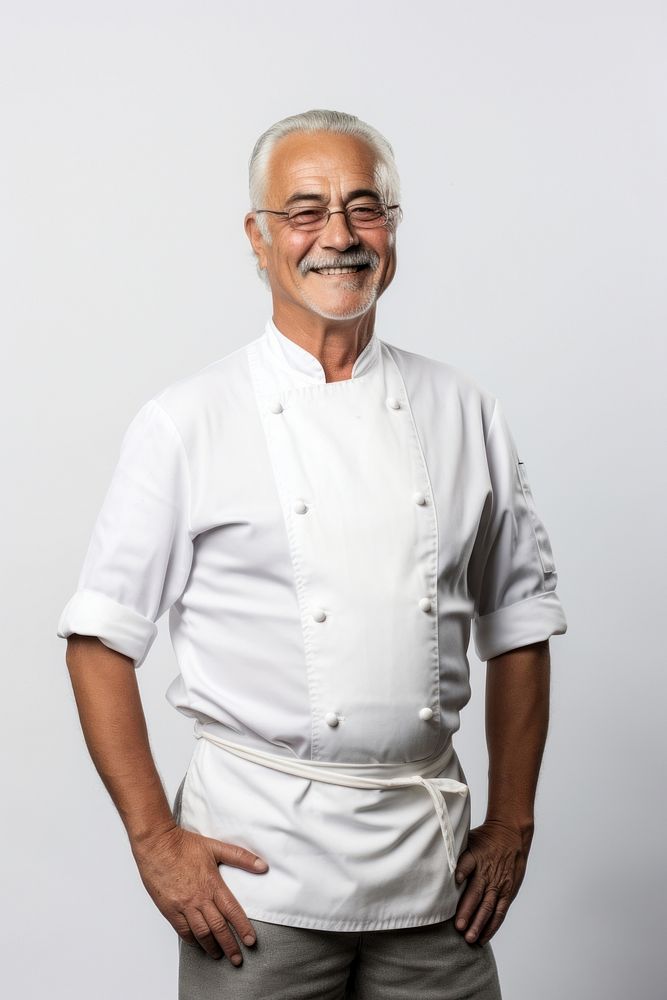 Senior cook portrait smiling adult. AI generated Image by rawpixel.